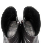 Hugo Boss Black Leather Side zip Ankle Boots Men’s eu 9.5 us 10.5