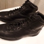 COLE HAAN CITY NIKE AIR MEN BLACK LEATHER ANKLE BOOTS SNEAKER SHOES SZ 9 M