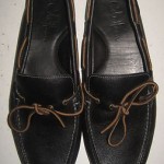 MEN 11 M COLE HAAN BLACK LEATHER DRIVING MOCS SHOES – ULTRA SHARP! -