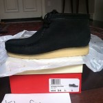 Supreme Clarks Wallabee Black Suede Nubuck sz 10 (11.5US) DS Croc PCL Paisley