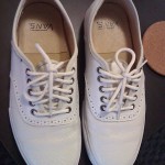 2 LOT OF MENS VANS SPECTATOR COBERN OTW WHITE NAVY VAULT SZ 9.5 ERA LEATHER