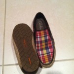 Cole Haan Nike Air Mens Plaid Canvas And Brown Leathwr Loafers Size  8D