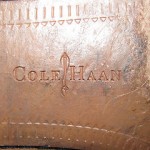 COLE HAAN MENS BLACK LEATHER TIE SHOES SZ 10.5D
