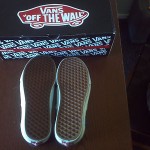 VANS CLASSIC MEN’S SLIP ON Black/ White 7.5