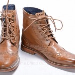 COLE HAAN HARRISON C10965 NIKE AIR 10 brown leather ANKLE BOOT WINGTIP shoe
