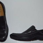 mt Cole Haan Mens Leather Slip On Loafers Shoes Black 9.5 M