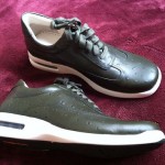 MENS COLE HAAN NIKE AIR CONNER OSTRICH PRINT LEATHER SHOES LACE GREEN 10.5 NEW
