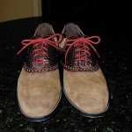 MENS COLE HAAN AIR COLTON CHOCOLATE SUEDE W/ CROC. SADDLE/OXFORD