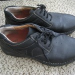 Clarks Men’s Black Leather Casual Shoes Mens Clark’s Size 9 1/2 M