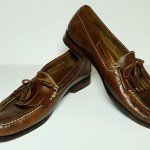 COLE HAAN Brown Leather Tassel Slip-On Loafers – US 11 M