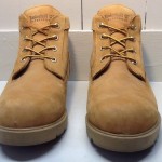 TIMBERLAND Men’s Sz 9.5 NWOB 4-Eyelet Camel Nubuck Suede Waterproof Work Boots