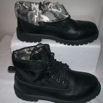$129 Timberland roll top unisex mens womens hiking black leather biker boots 5 7