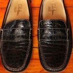 Stunning Cole Haan Hand Sewn Croc Driving Loafer Made In Italy Sz 10 1/2M
