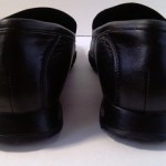 Mens Cole Haan Nike Air Shoes Size 11.5 M Black Leather Slip Ons Loafers