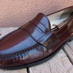 Cole Haan Mens Dress Shoes Size 9D Burgundy Leather Casual Slip On Penny Loafers