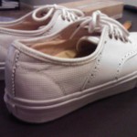 MENS VANS VAULT LX SPECTATOR WHITE LEATHER OTW SZ 9.5 ERA AUTHENTIC WINGTIP
