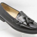 AWESOME! Mens shoes COLE HAAN black leather slip on tassel loafers sz 10.5 D