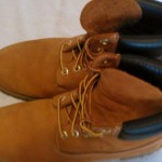 Mens Wheat Nubuck Tan 6″ Premium Timberland Boots # 10061 Size 9.5 M