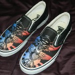 RICK GRIFFIN VANS classic slip-on SHOES MENS 10 ARTIST GRATEFUL DEAD