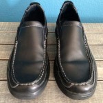 Clarks AXL Slip-On Loafers – Black Leather Shoes – Men’s US 11