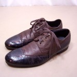 Hugo Boss Orange Label Brown Leather Oxford Wing Tip Brogue Lace Up Shoes Sz 11