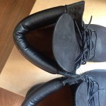 Timberland 6 Inch Boots Black Suede Sz 8 Pre Owned