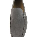 Hugo Boss Mens Drefin Medium Grey Slip-on Driving Driver Shoes Loafers