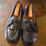 “VINTAGE” GORGEOUS ‘BLACK” COLE HAAN “TASSEL FRINGE” LOAFERS SZ10(D) SHARP