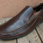 Cole Haan Mens Casual Dress Shoes Size 11.5M Brown Leather Slip On Driver Loafer