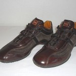 BOSS Hugo Boss Men’s Size 43 / 10 Brown Leather & Suede Fashion Sneakers Shoes