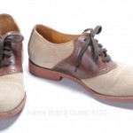 Cole Haan C08550 8.5 Oxford Saddle Shoe Chocolate Brown Leather Khaki Tan Suede
