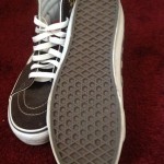 Vans High Top Shoes Brown solid & Checked Size 8 – Excellent