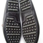 MEN 11 M COLE HAAN BLACK LEATHER DRIVING MOCS SHOES – ULTRA SHARP! -