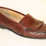 COLE HAAN  Men’s Size 12 LOAFERS Brown Leather SLIP-ON Shoes Fringe Tassle USA