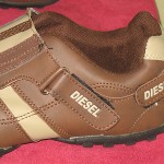 Mens PRE-OWNED Diesel Loop on Each Side Slip-on Sneakers Shoes – Brown – Size 10