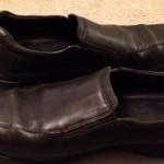 Size 11 Mens Cole Haan Nike Air Black Leather Loafers Slide On Shoes