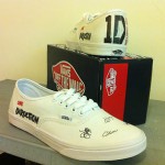 One Direction Custom Printed Vans shoes 7.5
