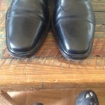 Cole Haan Black Lace Up Oxford With Nike Air Heel