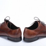 COLE HAAN NIKE AIR COLTON 10 M brown OXFORD leather C08191 plain toe CASUAL shoe