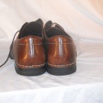 NWOB Cole Haan Mens 16W Brown Pebbled Leather Lace up Oxford Shoes