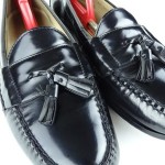 COLE HAAN CITY LEATHER TASSEL LOAFERS 13 D MENS CASUAL DRESS SHOES BLACK SLIPONS