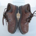 Mens sz 8 M dark brown leather rustic Timberland all terrain work/ casual shoes