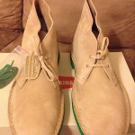 Mens Clarks Desert Boots Bright Green Sole Size 12 NIB Deadstock