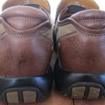 Cole Haan Nike Air Nubuck Leather Synthetic Sole Brass Shoes Loafers SZ 7 M
