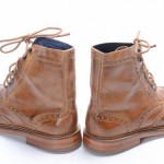 COLE HAAN HARRISON C10965 NIKE AIR 8 M brown leather ANKLE BOOT WINGTIP shoe