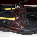 NEW Timberland Kiawah 2T Black & Brown Leather two eye Boat Deck Shoes Mens 13M