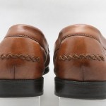 Mens shoes COLE HAAN Resort saddle tan leather slip on penny loafers sz 12 D