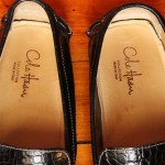 Stunning Cole Haan Hand Sewn Croc Driving Loafer Made In Italy Sz 10 1/2M