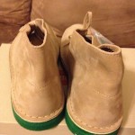 Mens Clarks Desert Boots Bright Green Sole Size 12 NIB Deadstock