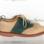 Mens Cole Haan Stylish G2 Oxford Beige/green Leather Shoes sz 8.5 D